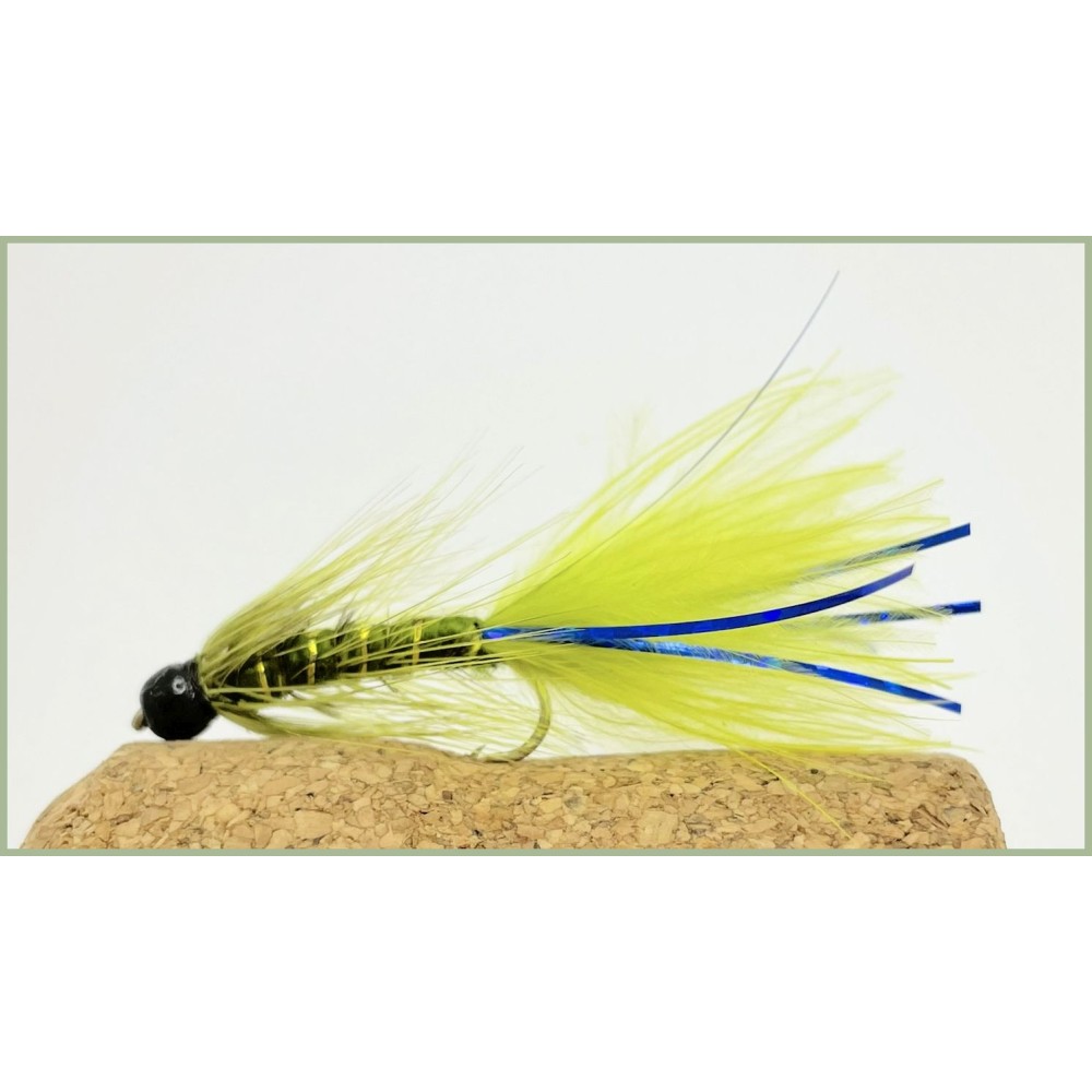 3pk Tungsten Ultra Violet All White Leech Trout Flies – Deadly Pattern – UK Made